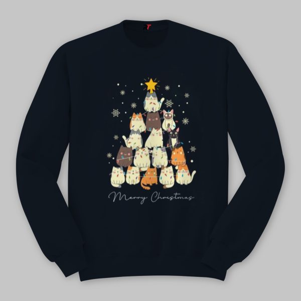 Christmas Cat Tree Sweatshirt