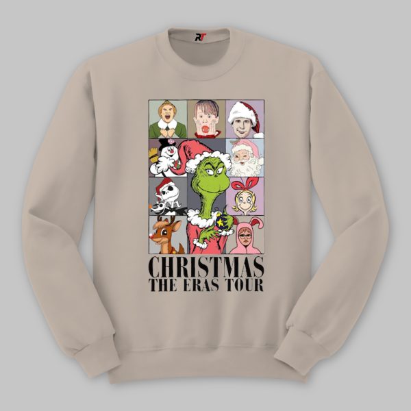 Christmas The Eras Tour Swift Fan Holiday Sweatshirt