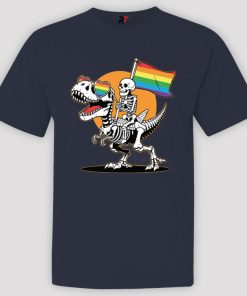 LGBT Skeleton And Dinosaur Gay Shirt