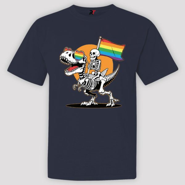 LGBT Skeleton And Dinosaur Gay Shirt