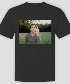 Pink Dexter Morgan Middle Finger Shirt