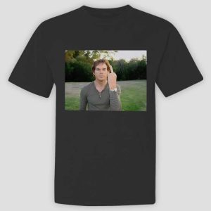 Pink Dexter Morgan Middle Finger Shirt