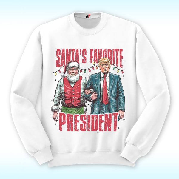 Santa's Favorite President Trump Shirt 2024