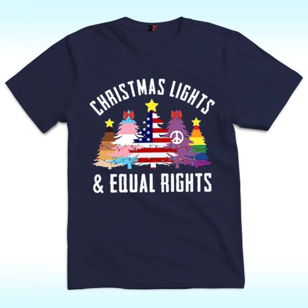 Christmas Lights Equal Rights LGBT Shirt