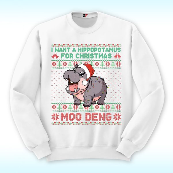 Christmas Moo Deng Sweatshirt