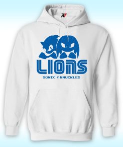 Detroit Lions Sonic And Knuckles Hoodie