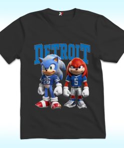 Detroit Lions Sonic And Knuckles T Shirt