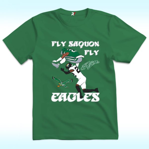 Fly Saquon Fly Eagles Saquon Barkley The Reverse Hurdle Jarrian Jones Shirt