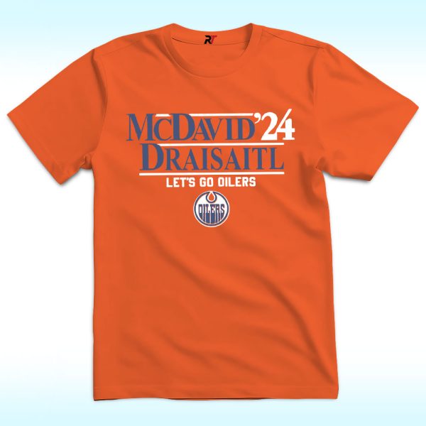 Mcdavid Draisaitl ’24 Let’s Go Oilers T Shirt