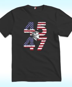 Patriotic Silhouette 45 47 Trump Shirt