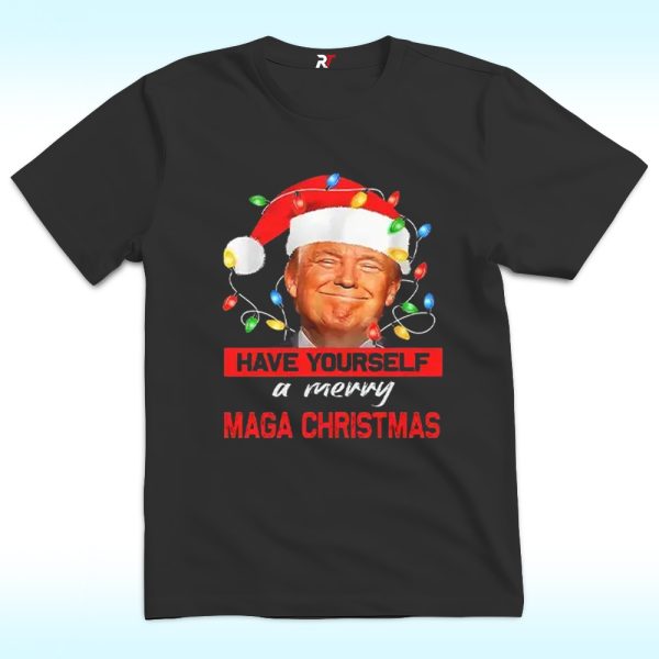 Santa Trump Have Yourself A Merry Maga Christmas Shirt