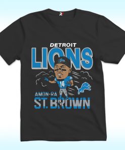 Amon-Ra St. Brown With Tape On Nose Shirt, Detroit Lions