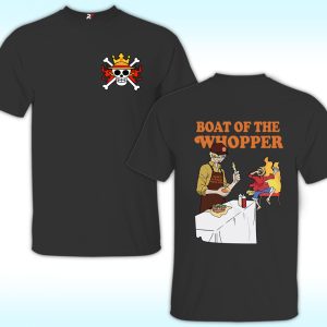 Burger King One Piece Shirt, Boat Of The Whopper Luffy And Sanji