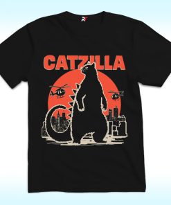 Catzilla Shirt, Cat Parody, Kawaaii Cat