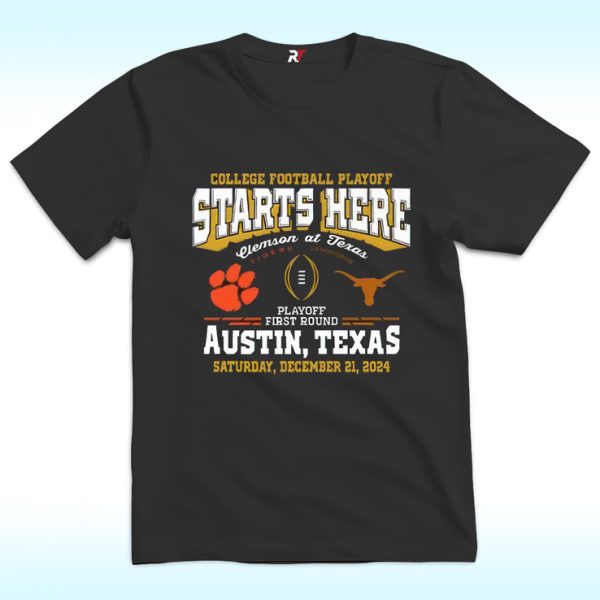 Clemson Tigers vs Texas Longhorns College Football Playoff 2024 Shirt