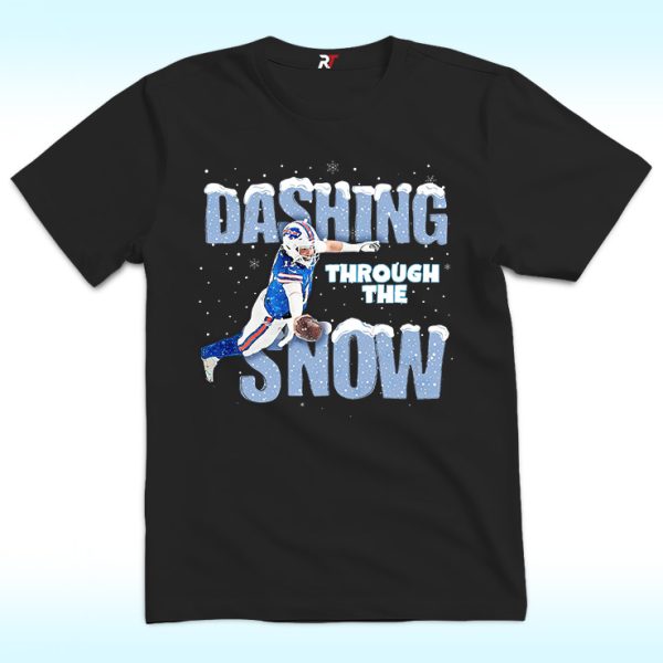 Dashing Through the Snow Josh Allen Bills Shirt