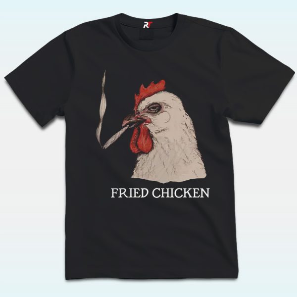 Fried Chicken 420 Smoking Marijuana Shirt