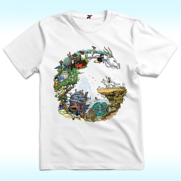 Ghibli Hayao Miyazaki Shirt, Dragon Anime