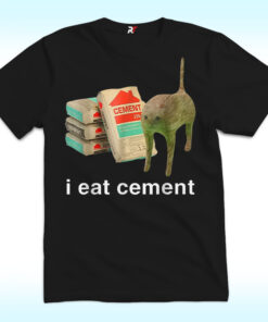 I Eat Cement Cursed Cat T Shirt