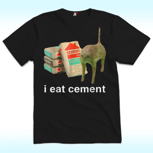 I Eat Cement Cursed Cat T Shirt