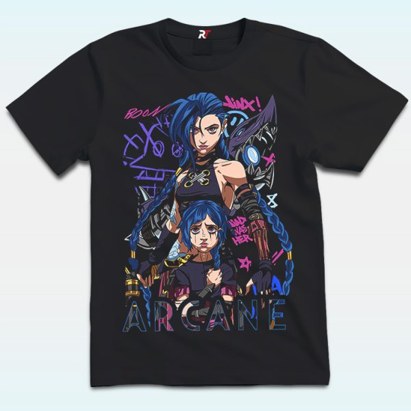 Jinx League Of Legends Arcane Shirt