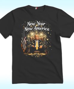 New Year New America 2025 Donald Trump Shirt