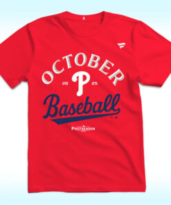 Phillies Red October Shirt Postseason 2025