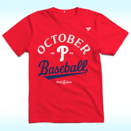 Phillies Red October Shirt Postseason 2025