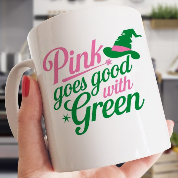 Pink Goes Good with Green Mug