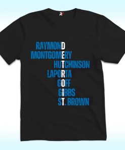 Raymond Montgomery Hutchinson Laporta Shirt Detroit Lions
