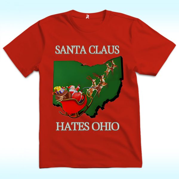 Santa Claus Hates Ohio Shirt