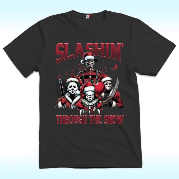 Slashin' Through The Snow Christmas Shirt