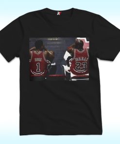 Chicago Basketball GOAT Shirt, Michael Jordan And Derrick Rose
