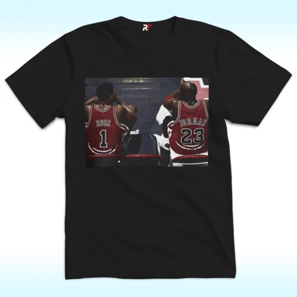 Chicago Basketball GOAT Shirt, Michael Jordan And Derrick Rose