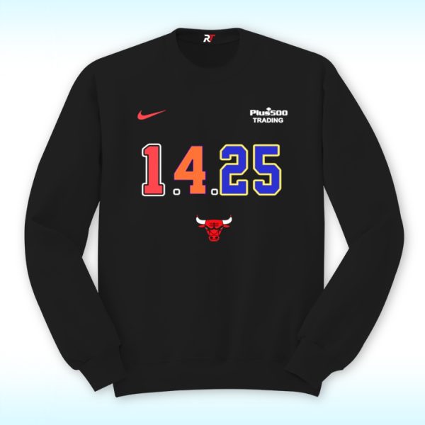 Chicago Bulls 1 4 25 Warmups Sweatshirt