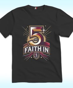 Faith In 5 Washington Commanders Jayden Daniels Shirt