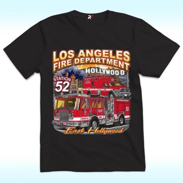 LAFD Station 52 East Hollywood California Fire Shirt