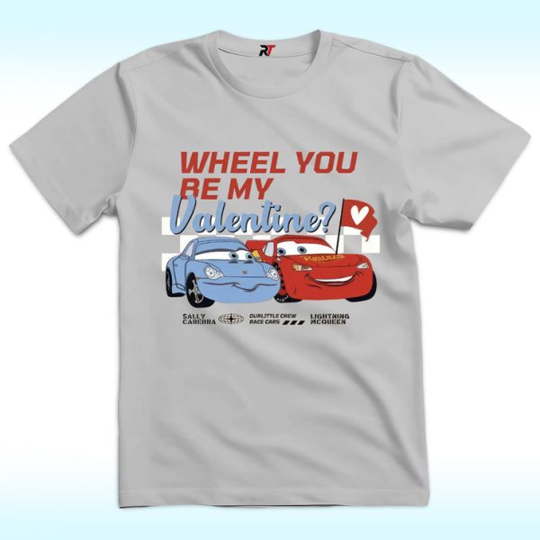 Lightning Mcqueen Sally Carrera Wheel You Be My Valentine Shirt