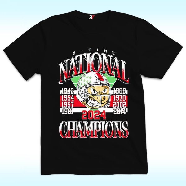 Ohio State Buckeyes 9 Time National Champions Shirt