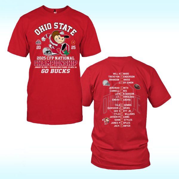 Ohio State 2025 CFP National Championship Go Bucks Shirt