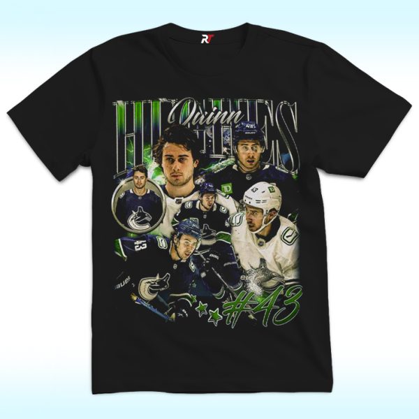 Quinn Hughes Vancouver Ice Hockey Shirt