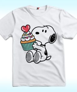 Snoopy Heart Cupcake Valentine Shirt