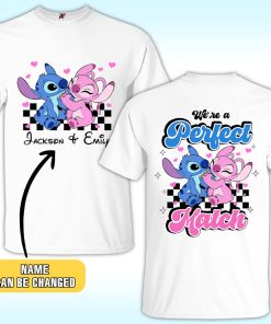 We’re A Perfect Match Shirt, Cartoon Alien Couple