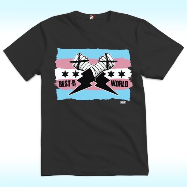 AEW CM Punk Best In The World Trans Pride Shirt