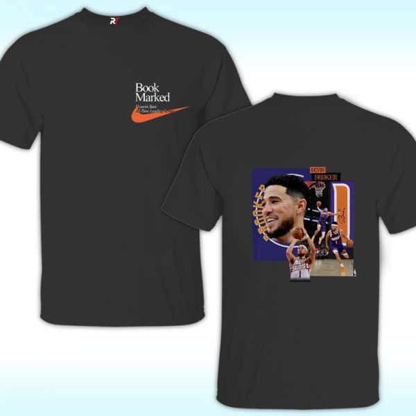 Book Marked Devin Booker Phoenix Suns All-time Leading Scorer Shirt