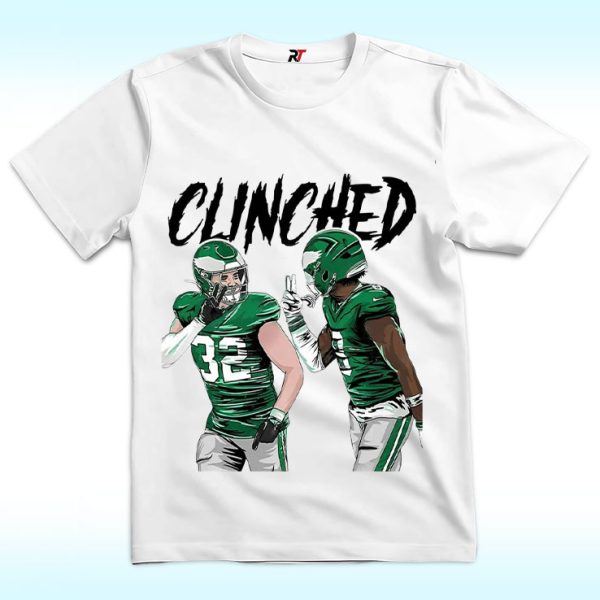 Philadelphia Eagles Clinched Reed Blankenship Ft CJ Gardner-Johnson Shirt