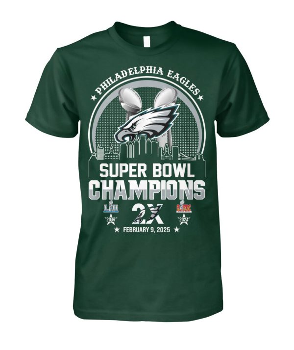 Eagles Fly Team Players Superbowl Champions LIX Shirt 2025