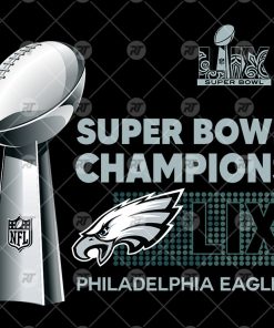 Philadelphia Eagles Superbowl Champions LII and LIX Graphic