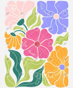 FDT Subtle Anti Trump Flowers Watermark