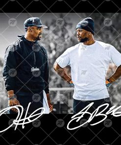 Jalen Hurts And Saquon Barkley Signature Watermark